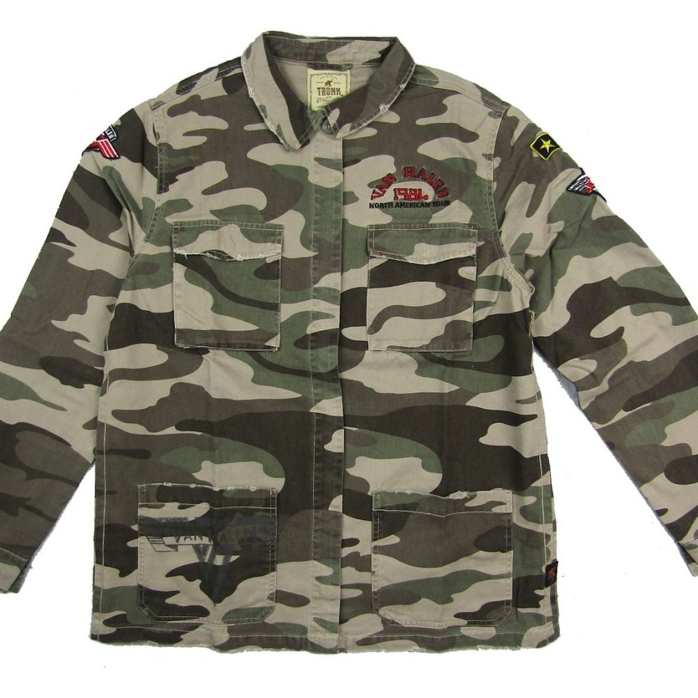 Van Halen Trunk LTD 1984 Tour Camouflage Shirt XL